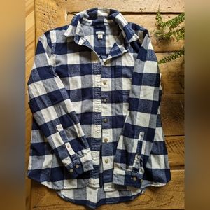 LL Bean women's soft brushed flannel shirt, size medium